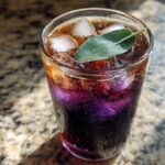 Blackberry Sage Iced Tea Latte