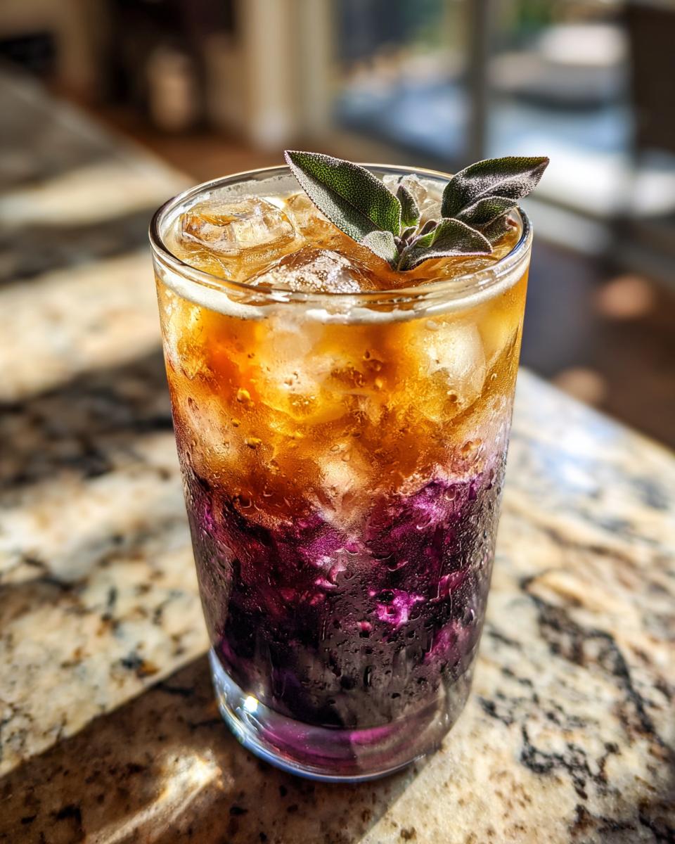 Blackberry Sage Iced Tea Latte - detail 2