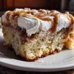Cinnamon Roll Poke Cake