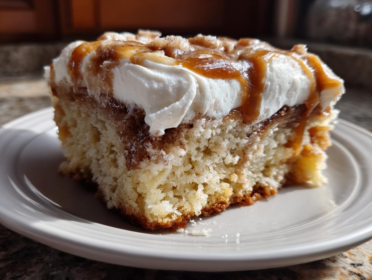 Irresistible Cinnamon Roll Poke Cake Recipe in 30 Minutes