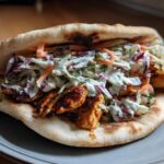 Easy Sheet Pan Chicken Pitas with Fresh Herb Ranch Slaw
