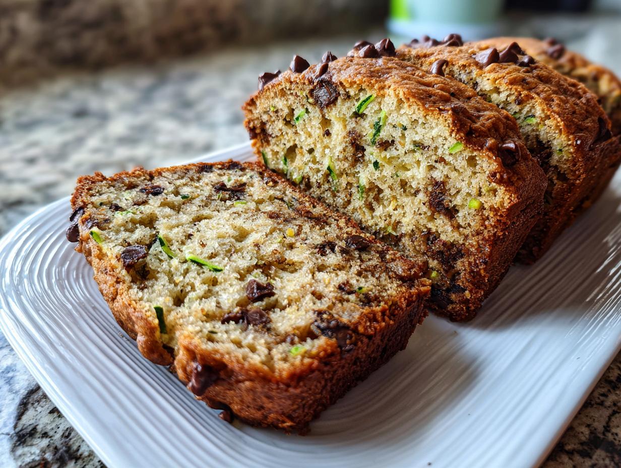 Devilish Guilt-Free Chocolate Chip Zucchini Bread in 1 Hour